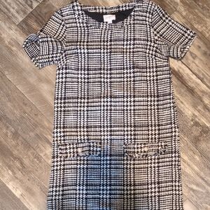 Everly Black and White Houndstooth Mini Dress